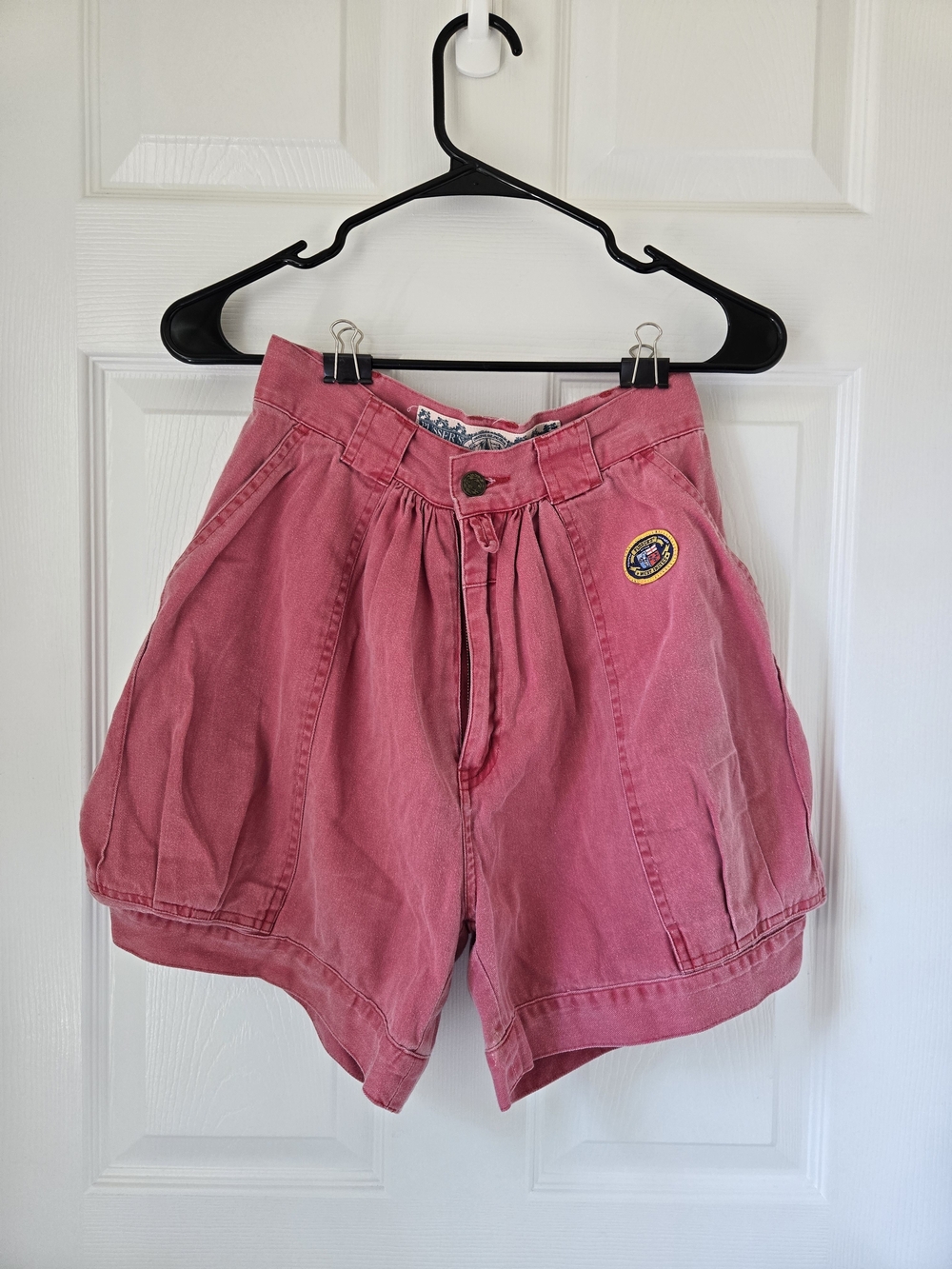 Vintage Unique West Indies Shorts Pusser's Cargo Red Cotton Size 6
